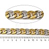 Ion Plating(IP) 201 Stainless Steel Rectangle Link Chains CHS-A012-01B-2