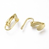 Brass Clip-on Earring Findings KK-Z007-30G-2