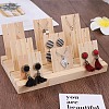 3-Slot Wooden Earring Display Card Stands LS-EDIS-R027-01A-03-1