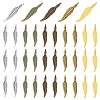 120Pcs 6 Colors Tibetan Style Alloy Pendants FIND-YW0006-89-1