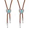 2Pcs PU Leather Bolo Tie Necklaces NJEW-ME0001-22B-1