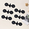 8 Pairs Resin Buttons BUTT-CL0001-08-7