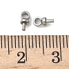 304 Stainless Steel Cup Pearl Peg Bails Pin Pendants STAS-L300-004A-P-3