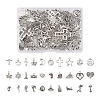 Kissitty 120Pcs 30 Style Tibetan Style Alloy Pendants FIND-KS0001-19-11