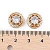 Rack Plating Brass Micro Pave Cubic Zirconia Beads KK-F879-10G-3