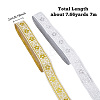 2 Rolls 2 Colors Ethnic Style Embroidery Polyester Ribbons OCOR-FH0001-15B-2