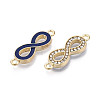 Alloy Connector Charms FIND-N008-24KCG-2