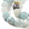 Natural Flower Amazonite Beads Strands G-NH0021-A01-01-4
