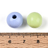 Easter Spray Painted Schima Wood Beads WOOD-T033-03M-02-3