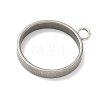304 Stainless Steel Open Back Bezel Pendants STAS-B126-06C-P-2