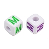 Opaque Acrylic Enamel European Beads AC-ACBA1794-04M-2