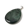 Natural Moss Agate Pendants G-F820-14P-18-2