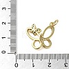 Brass Micro Pave Clear Cubic Zirconia Pendants KK-U005-01K-G-3