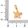 304 Stainless Steel Micro Pave Clear Cubic Zirconia Charms CU-CBA703A-01G-02-3