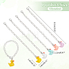 Duck Resin Wine Glass Charms HJEW-AB00587-2