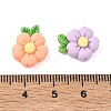 Opaque Resin Cabochons RESI-F072-04-3