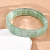 Natural Green Aventurine Faceted Beaded Stretch Bracelets for Women BJEW-K251-08J-3