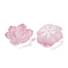 Simulation Lotus Shape Acrylic Bead Caps SACR-A008-06C-2