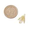 Glass Seed Beaded Bud Pendants PALLOY-MZ01096-01-2