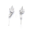 925 Sterling Silver Pendant Ice Pick Pinch Bails X-STER-I017-074P-2