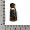 Natural Tiger Eye Perfume Bottle Pendants G-P554-G04-3