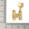 Rack Plating Brass Micro Pave Clear Cubic Zirconia Perdants KK-C067-12G-H-3