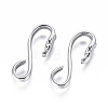 Non-Tarnish 304 Stainless Steel S Hook Clasps STAS-I120-12-P-1