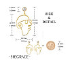 SHEGRACE Brass Dangle Stud Earrings JE726A-2
