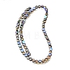 Electroplated Transparent Glass Beads Strands GL-CBA98F0-06B-05-3