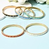 304 Stainless Steel Enamel Hinged Bangles BJEW-D408-45G-3