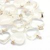 Glass Imitation Quartz Crystal Pendants LS-GLAA-XCP0002-07-1