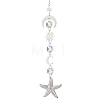 Glass Hanging Suncatchers HJEW-JM04583-2