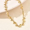Women's 304 Stainless Steel Dolphin Link Chains Bracelets BJEW-G790-02G-3