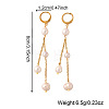 Nuggets 304 Stainless Steel Tassel Hoop Earrings XA0550-4