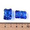 Baking Paint Transparent Glass Beads DGLA-N018-02B-4