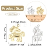 10Pcs 2 Colors Alloy Pendants ENAM-YW0008-71-2