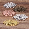 Vintage Hair Accessories Iron Hair Barrette Findings OHAR-PW0001-035G-1