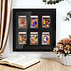 6-Hole Wood Wall-Mounted Card Storage Display Stands ODIS-WH0038-305-4