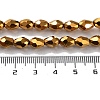 Electroplate Glass Bead Strands EGLA-R045-7x6mm-02-3