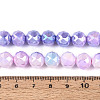 Anti-Tarnish Electroplate Glass Beads Strands GLAA-N010-10mm-14-2