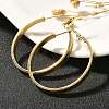 304 Stainless Steel Hoop Earrings for Women EJEW-C096-43G-02-4