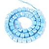 Anti-Tarnish Electroplate Glass Beads Strands GLAA-T025-8mm-10D-2