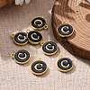 Golden Plated Alloy Charms X-ENAM-S118-02C-5