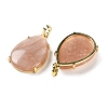 Natural Sunstone Pendants G-U002-01G-E-2