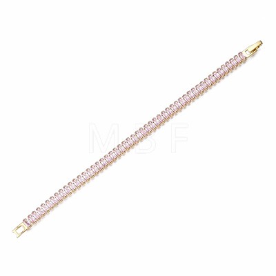 Cubic Zirconia Classic Tennis Bracelet ZIRC-S067-073G-NF-1