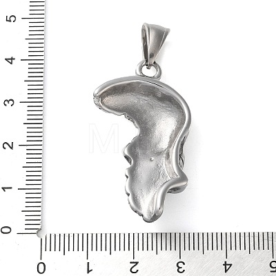 304 Stainless Steel Pendants STAS-M113-07AS-1