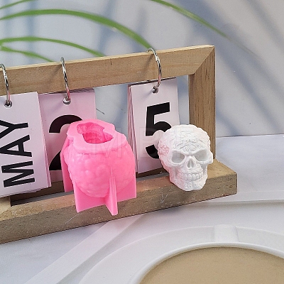 DIY Food Grade Skull Candle Silicone Molds PW-WG93F69-01-1