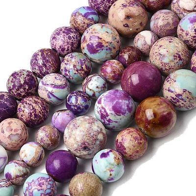 Natural Imperial Jasper Graduated Beads Strands G-A323-C03-01A-1