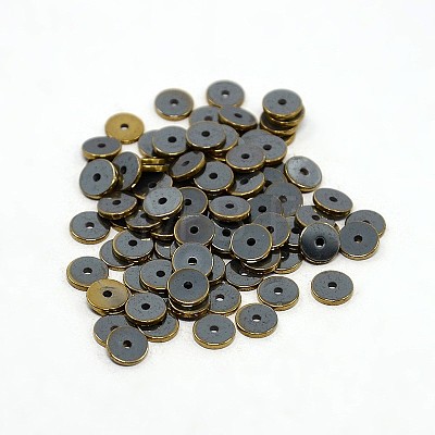 Electroplate Non-magnetic Synthetic Hematite Beads Strands G-J216E-06-1