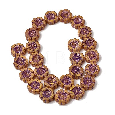 Painted Glass Beads Strands GLAA-Z021-15-1